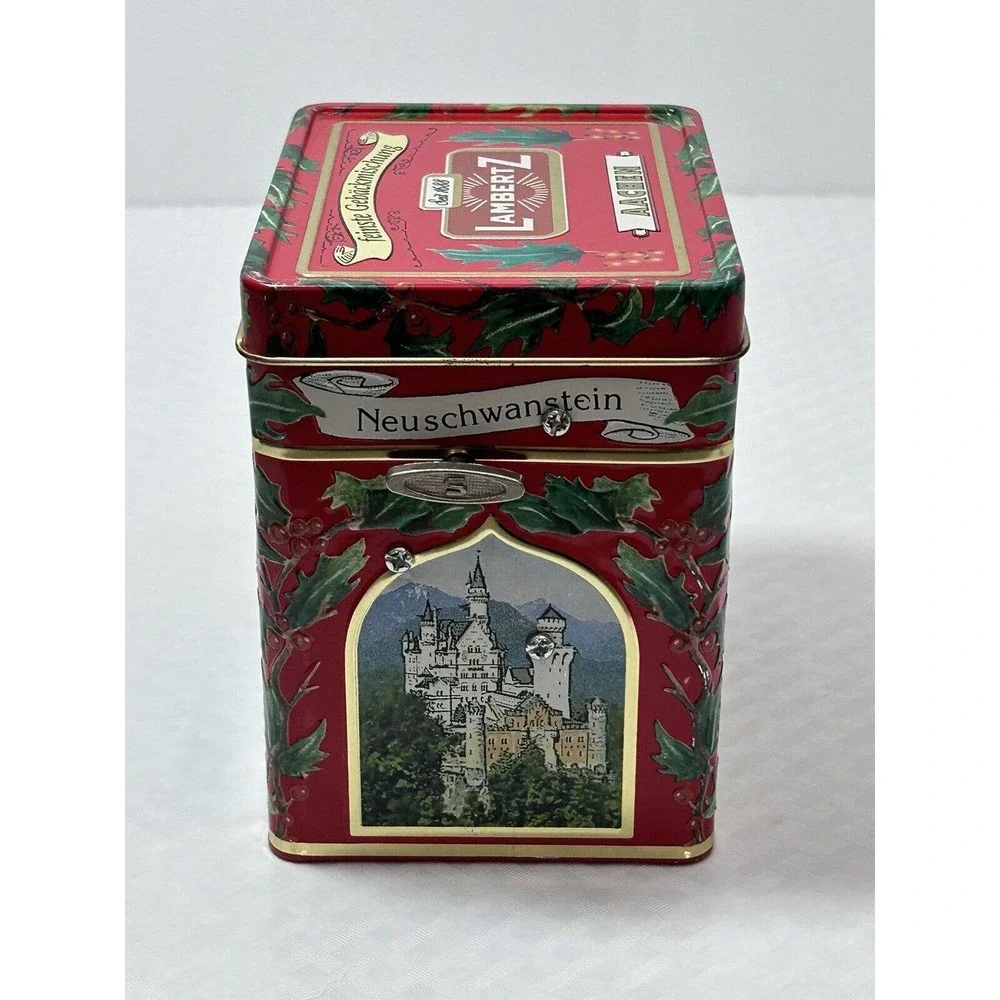 LambertZ Musical Christmas Cookie Tin‎ Only. Plays Rudolph The Red Nose Reindeer